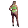 Ouch! Glow Body à encolure grecque Vert Fluo